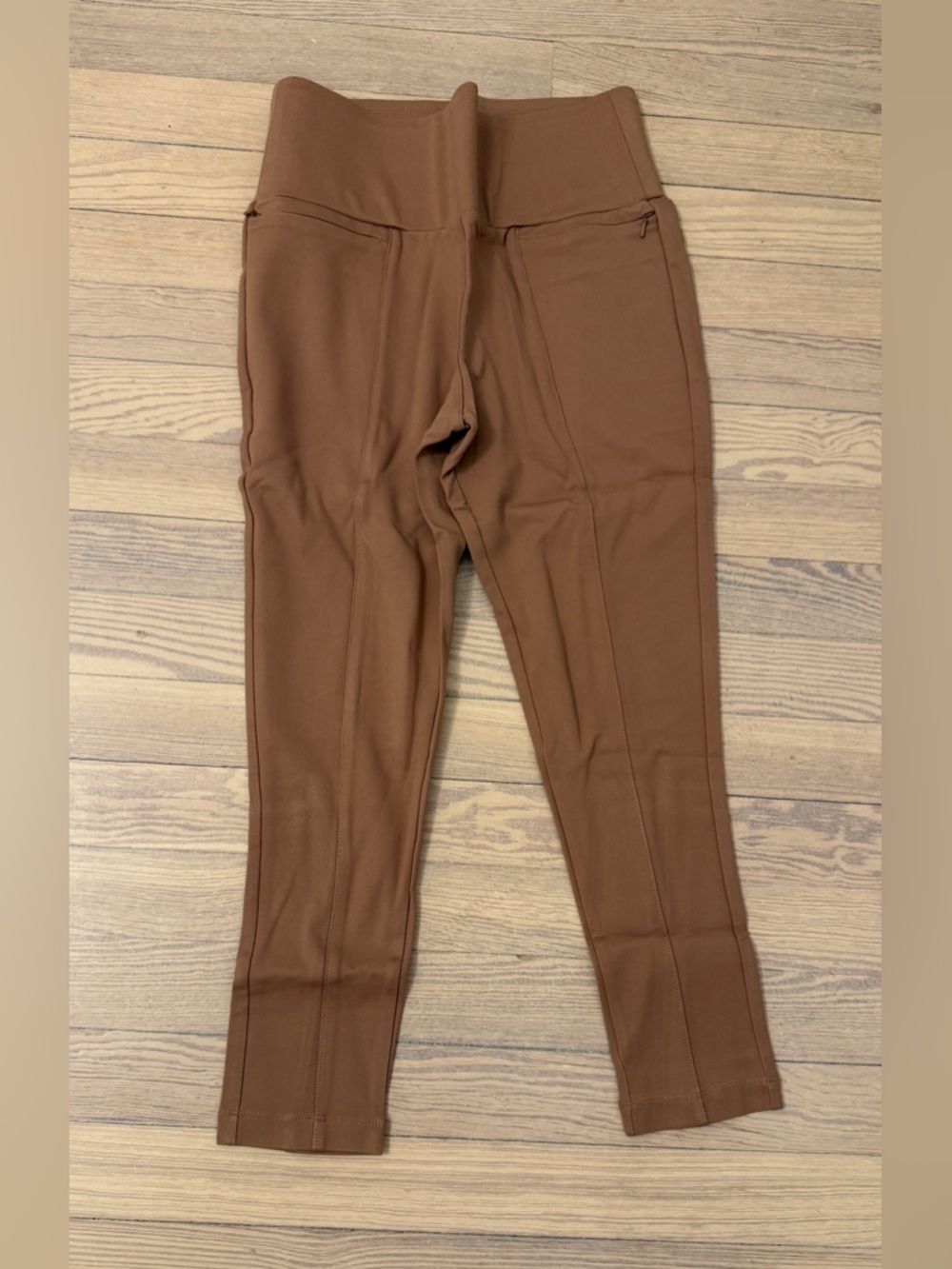 BETABRAND Women’s Light Brown Skinny Power Down DPYP™ Dress Pant Yoga Pants NEW